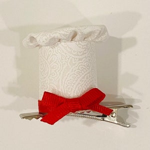 Doll House Mini Chef Hat Hair Clip