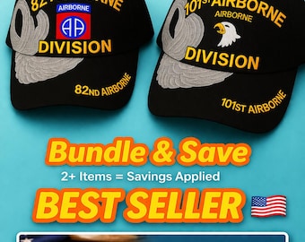 Embroidered 101st/82nd Airborne Hat – U.S. Army Veteran Cap  Fast Shipping-Gift Ready