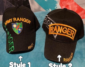 Army Ranger Tactical Military Hat | Embroidered Veteran Baseball Cap  Fast Shipping-Gift Ready