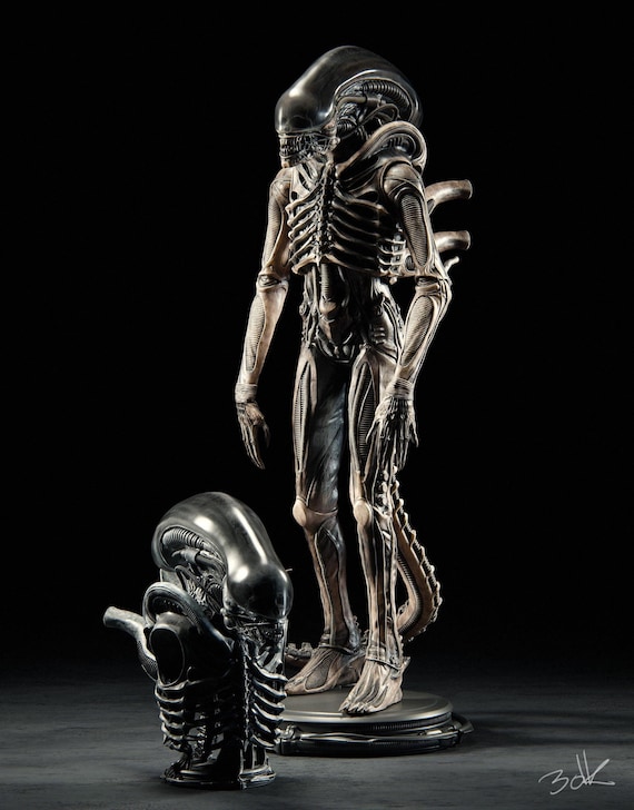 ALIEN BIG CHAP STATUE エイリアン 1:4 Scale Deluxe Big Chap Alien Maquette Unpainted Kit - Etsy