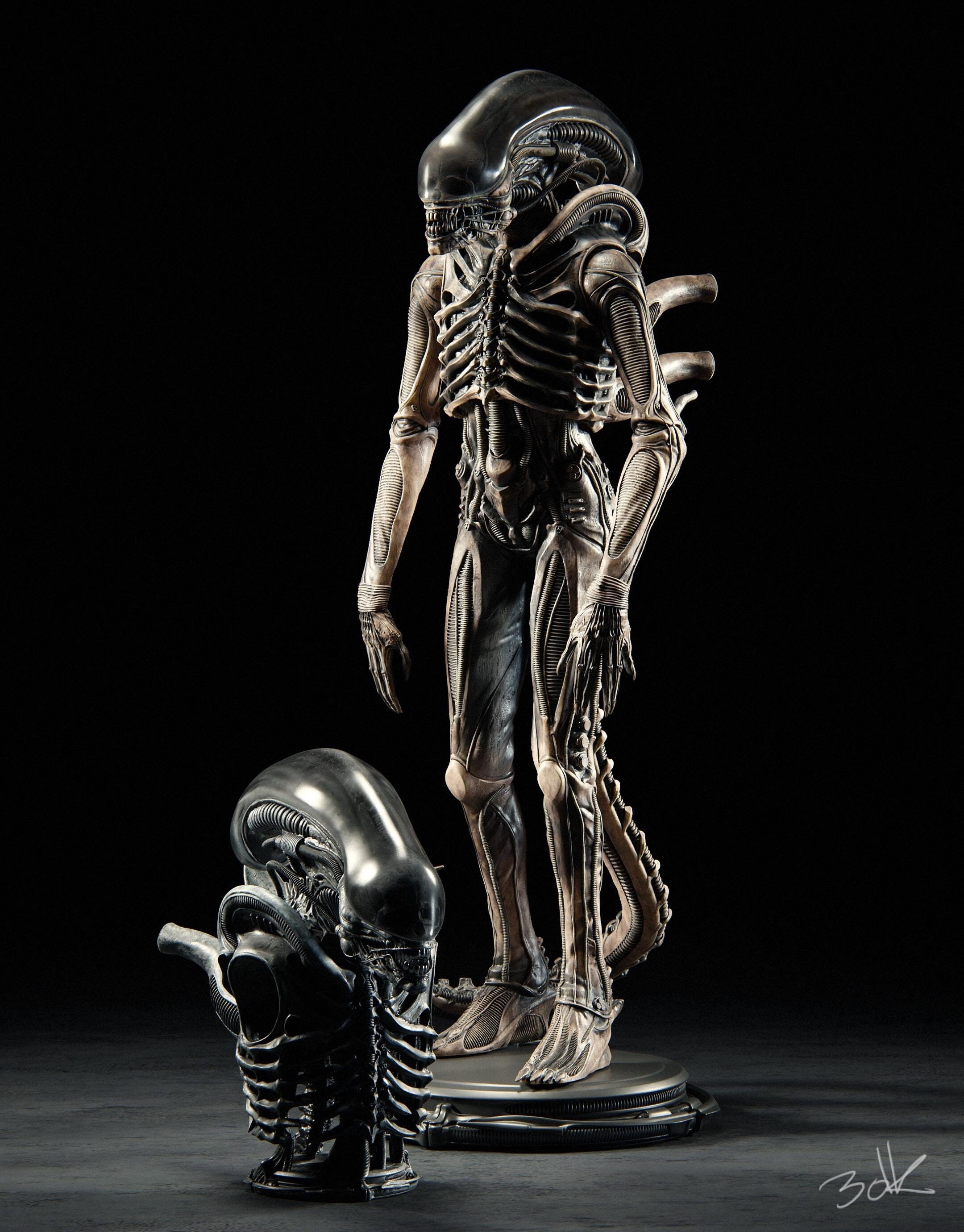 1:4 Scale Deluxe Big Chap Alien Maquette Unpainted Kit - Etsy