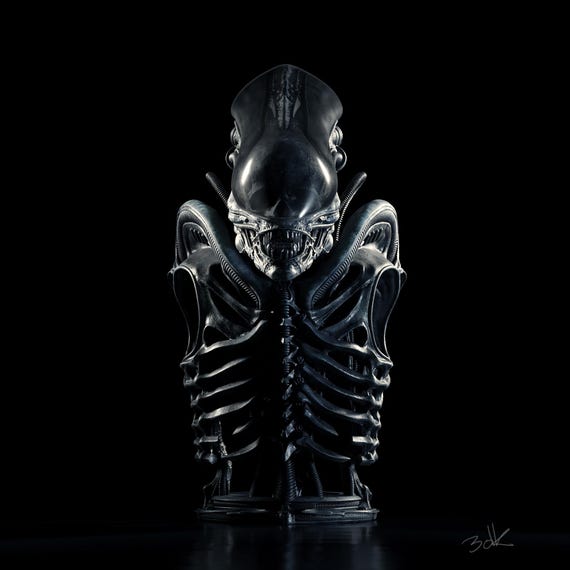 1:4 Scale Deluxe Big Chap Alien Maquette Unpainted Kit - Etsy