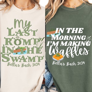 Shrek Bachelorette, Shrek Bachelorette Shirts, Last Romp In The Swamp, Shrek Bach Party, Shrek Bach, Shrek Shirts, Funny Bachelorette Shirts