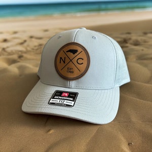 Custom Leather Patch Hat Richardson Yupoong Trucker Snapback