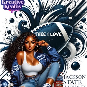 ジャクソン州立大学「Thee I Love」アーバンガール T シャツ デザイン