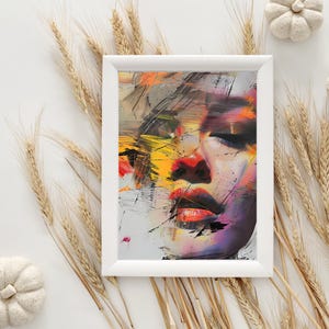 An abstract artwork /Wall Art / Ai Art / Digital download / Digital printable.