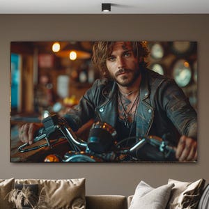 Attractive man / Wall Art / Ai Art / Digital download / Digital printable.