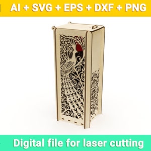 Openwork packaging for wine vector for CNC svg vector file, vector cut file, cnc, cnc file, cnc pattern