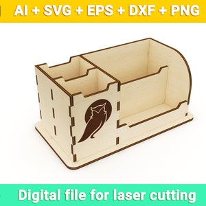 Multiorganizer with a pattern vector for CNC svg vector file, vector cut file, cnc, cnc file, cnc pattern