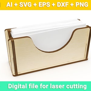 Einfacher Serviettenhalter vektor für CNC svg vektor datei, vektor schnitt datei, cnc, cnc datei, cnc muster