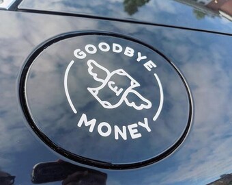 Calcomanía "Adiós Dinero" • Calcomanía de vinilo transferible, para coche, divertida, JDM