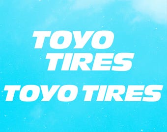 Toyo Tyres Motorsports Auto Aufkleber • Vinyl Aufkleber Transfer