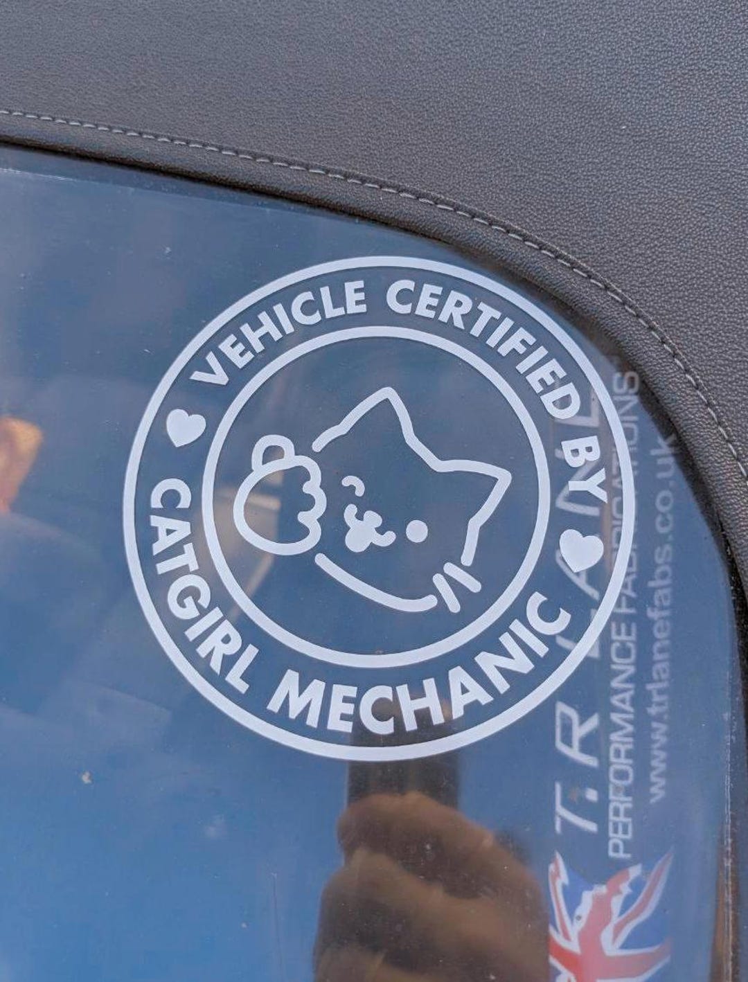 Catboy/catgirl Mechanic Decal • Vinyl Decal Transfer Sticker, JDM ...
