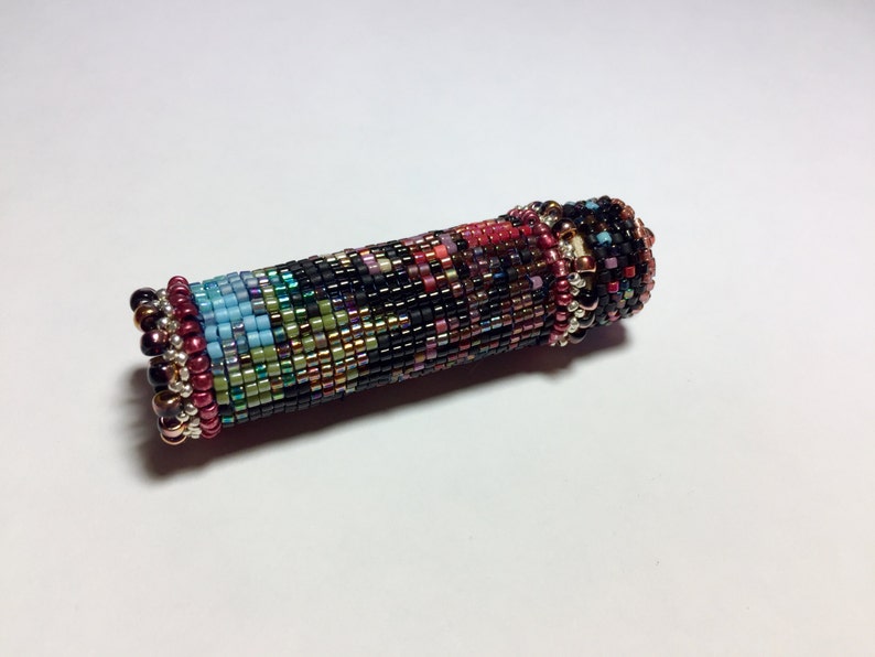 Hand Beaded Needle Case Etsy