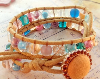 Wrap Bracelet - Antique Glass Bead