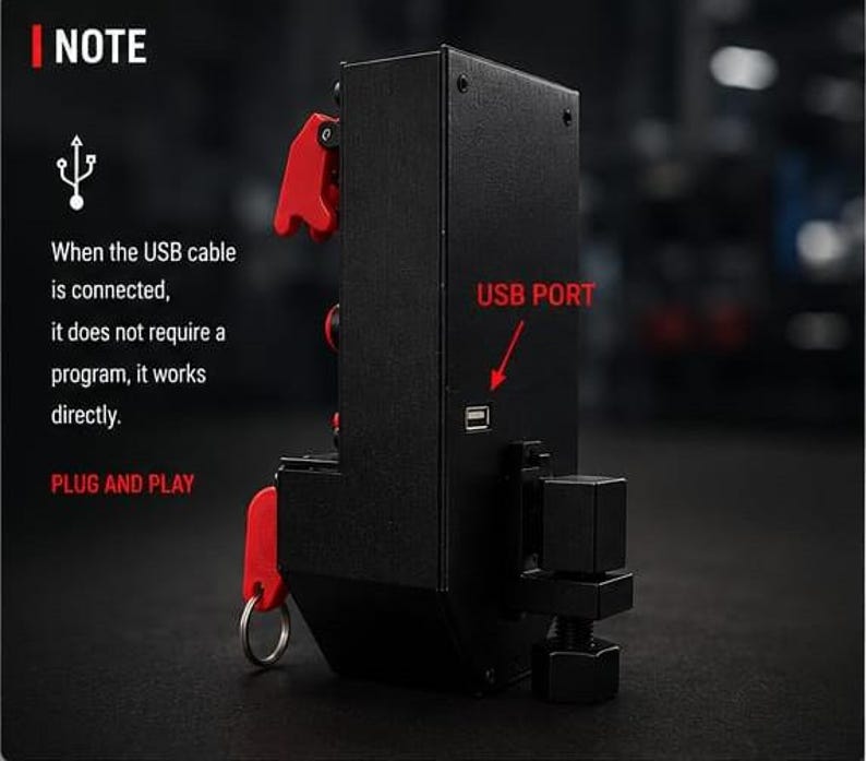 Simracing Button Box – 14 Function Switch, USB PC Sim Control for Flight/Racing Simulators image 6