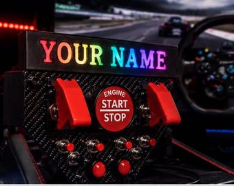 Simracing Button Box – 11 Function Switch, USB PC Sim Control for Flight/Racing Simulators