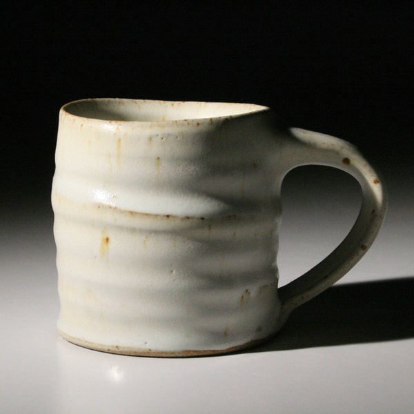 White Stoneware Coffee Mug