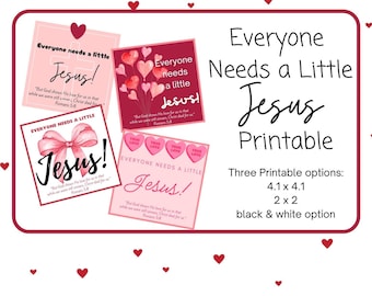 Everyone Needs a Little Jesus Printable Etsy Everyone Needs a Little Jesus Printable Etsy