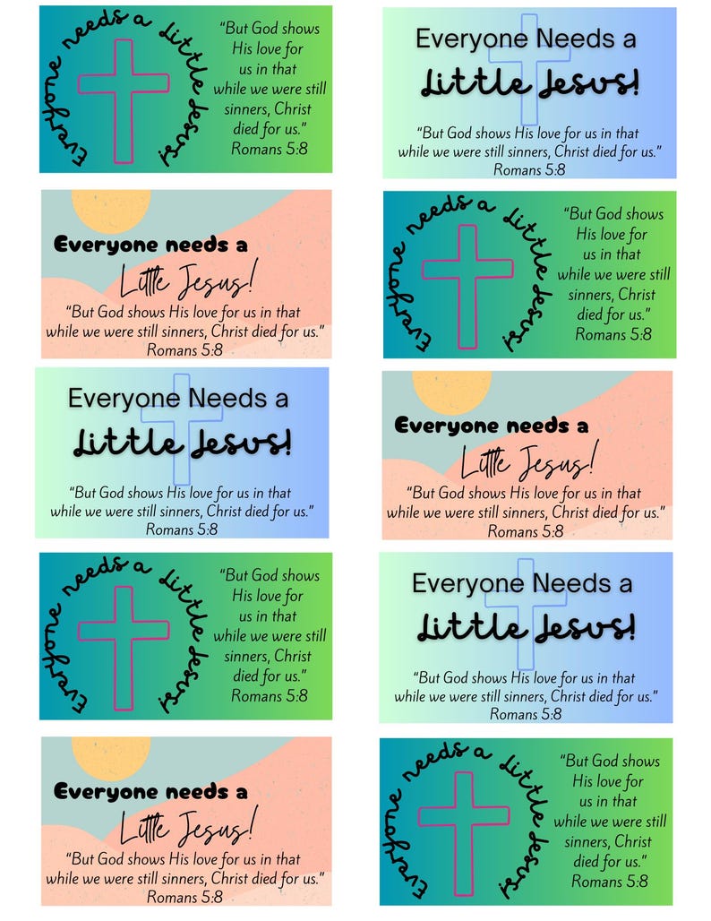 Everyone Needs a Little Jesus Printable | Instant Download | Jesus ...