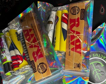 Zestaw Lazy Day Rolling Kit firmy UCC wybrany ręcznie: papiery RAW | maszyna do skręcania | zapalniczka Clipper