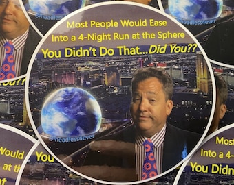 Sphere Phish Run 2024 Sticker - Dateline Inspired (2 pack)