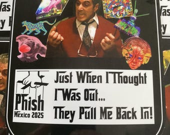Phish GodPHather Mexico 2025 Run Slap (4 x 4.5in hi-gloss die cut)