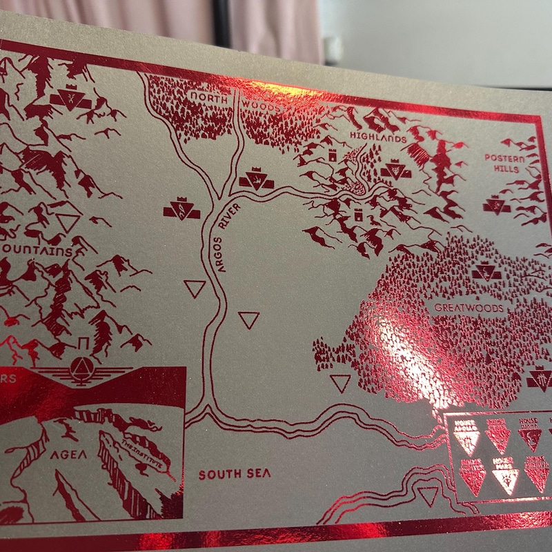 Red Rising Familymap Red Rising Map - Etsy