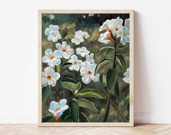 Her Steady Presence Landscape Giclée Print | Abstract Landscape | Fine Art Print Flower | Vertical Print | Landscape Painting | Wall Art