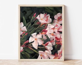 Elegant in the Sunlight Landscape Giclée Print | Floral Landscape | Fine Art Print Flower | Vertical Print | Landscape Painting | Wall Art