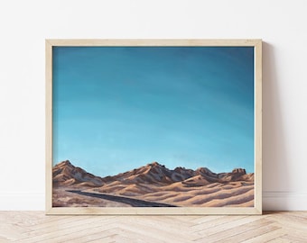 The Blooming Light Landscape Giclée Print | Desert Landscape | Fine Art Print Desert | Horizontal Print | Landscape Painting | Wall Art