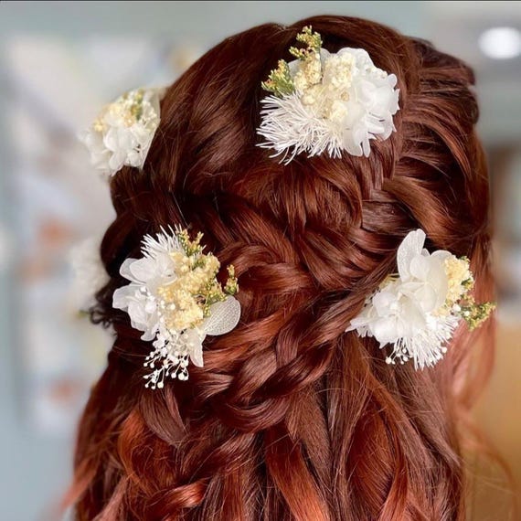 Elegant Floral Hair Accessories Romantic Wildflower Hairpin Set Elegant Floral Accessory for  main image 4