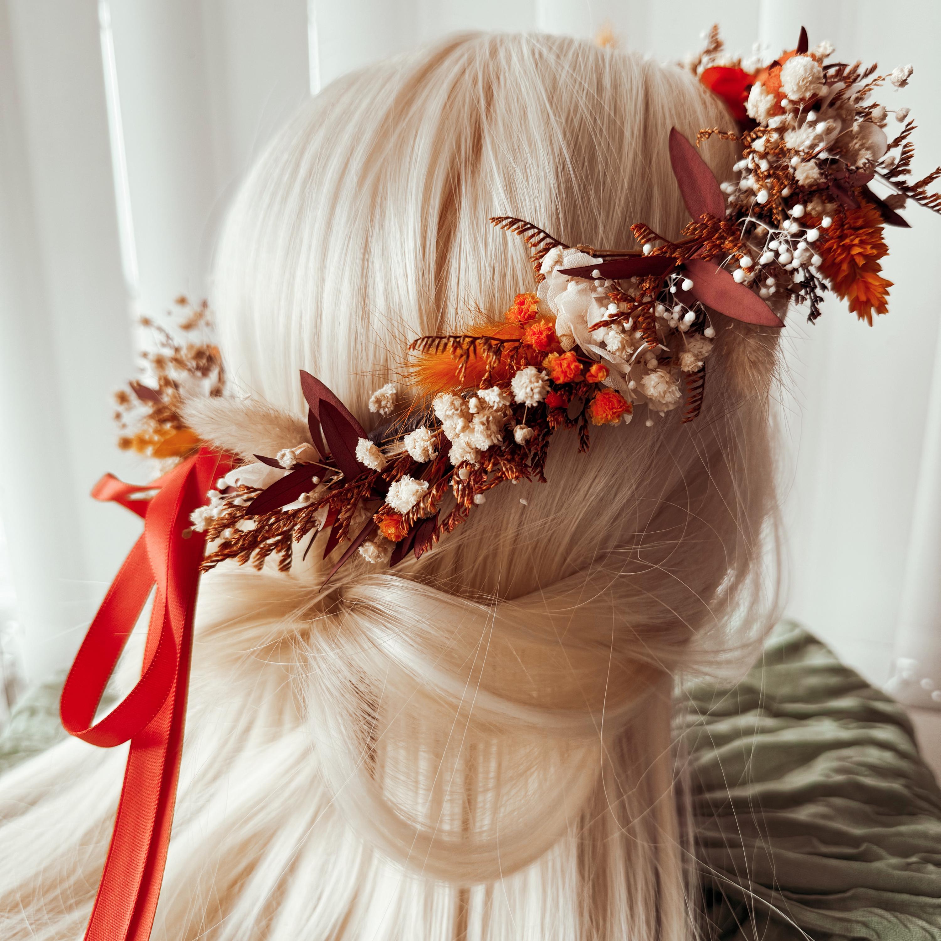 Dried Flower Crown, Bridal Flower Crown