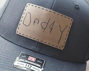 Chapeau écrit à la main personnalisé pour la fête des pères