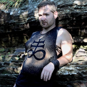 Leviathan Cross Schwefel Satanic T-Shirt Tank Top