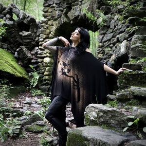 Triple Crow Bat Wing Poncho