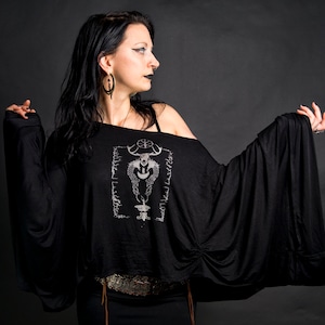 Bell Sleeve Witch Drape Shirt