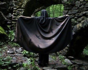 Murder of Crows Hooded Cloak