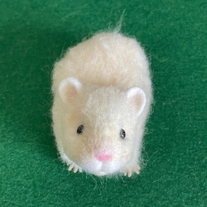 Custom Felted Hamster Sculpture, Realistic Needle Felted Hamster, Pet Memorial, Handmade Wool Animal Figurine, Cute Hamster Gift for Easter