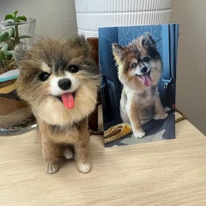 Custom Felt Dog Replica – Needle Felted Pet Figurine – Wool Dog Sculpture – 3D Pet Portrait – Personalized Memorial Gift – Dog Loss Keepsake