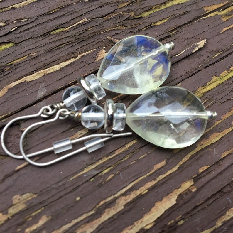 Crystal Water Droplet Earrings image 1