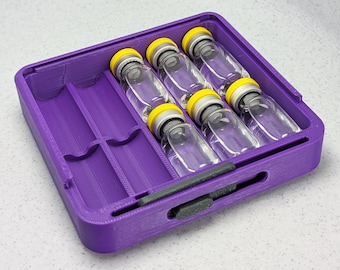 3ml Peptide Storage, Peptide Vial Storage, Peptide Vial Box, Peptide Vial Case, Peptide Vial Organizer, Vial Organizer, Vial Holder