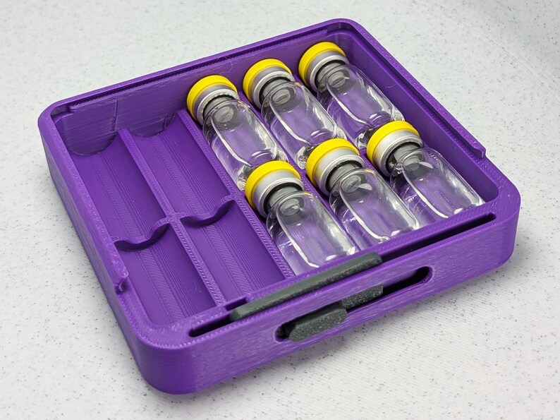 Betterlife Bioscience Clear Plastic Vial Storage Box – Holds 10 X 3mL Vials