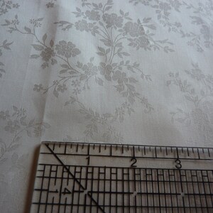 Rachel Ashwell Shabby Chic Ivory Rose Jacquard Cotton Fabric - 118" Wide- BTHY image 6