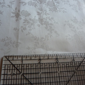 Rachel Ashwell Shabby Chic Ivory Rose Jacquard Cotton Fabric - 118" Wide- BTHY image 5