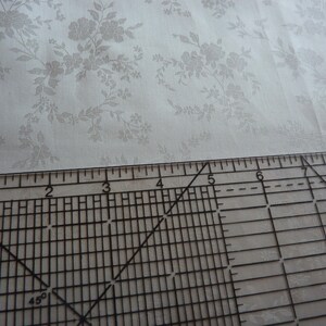 Rachel Ashwell Shabby Chic Ivory Rose Jacquard Cotton Fabric - 118" Wide- BTHY image 8