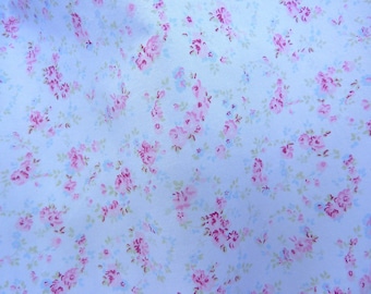Rachel Ashwell Shabby Chic Posey Cotton Dark Blue Poplin Fabric - 54" Wide