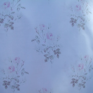 108&quot; Wide Rachel Ashwell Shabby Chic Boutique Primrose Poplin Fabric Pink FADED Pink  Rose on White  BTY.