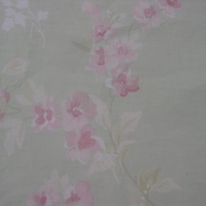 Rachel Ashwell Shabby Chic Boutique RARE Jardin 54&quot; wide BTY Mint Ground Pink Roses