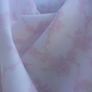 Rachel Ashwell Shabby Chic Farmhouse Cottage Chic  Rose Vine Pink/White 54&quot; wide BTY Cotton Poplin
